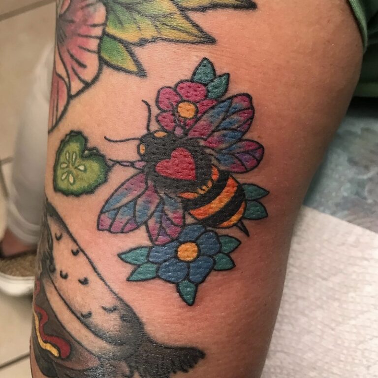 Bee Tattoo Meanings Queen Bee Beehive Honeycomb