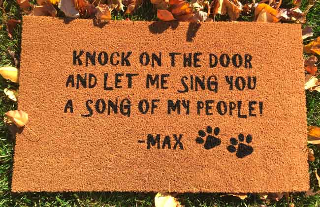 Funny Doormat for Dog People