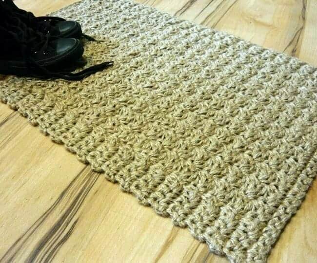 Crochet Jute Welcome Mat