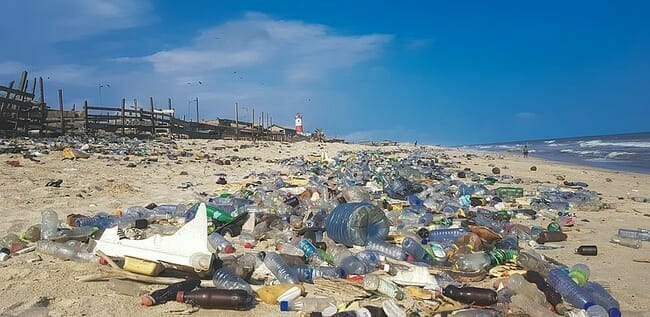 Plastic Pollution on the Beach