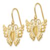 Gold Dangle Butterfly Earrings