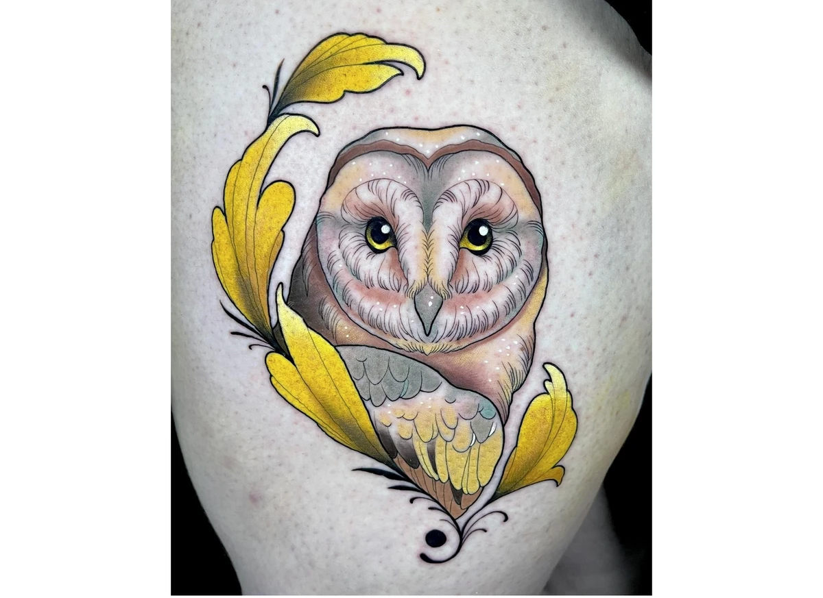 Barn Owl Tattoo