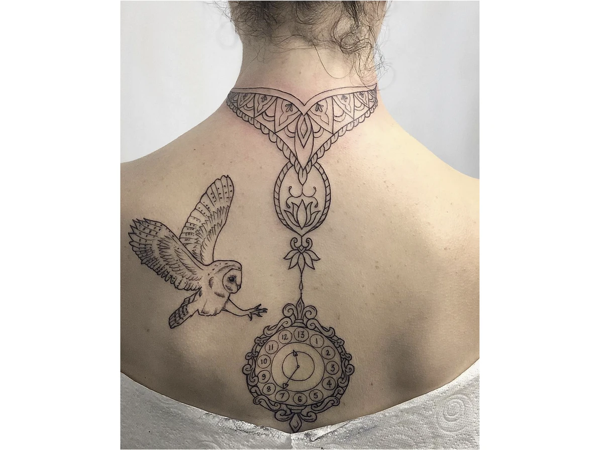 Owl Tattoo on Back