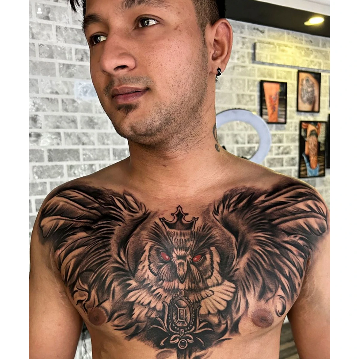 owl chest tattoo myke chambers | Tattoos by Myke Chambers ww… | Flickr