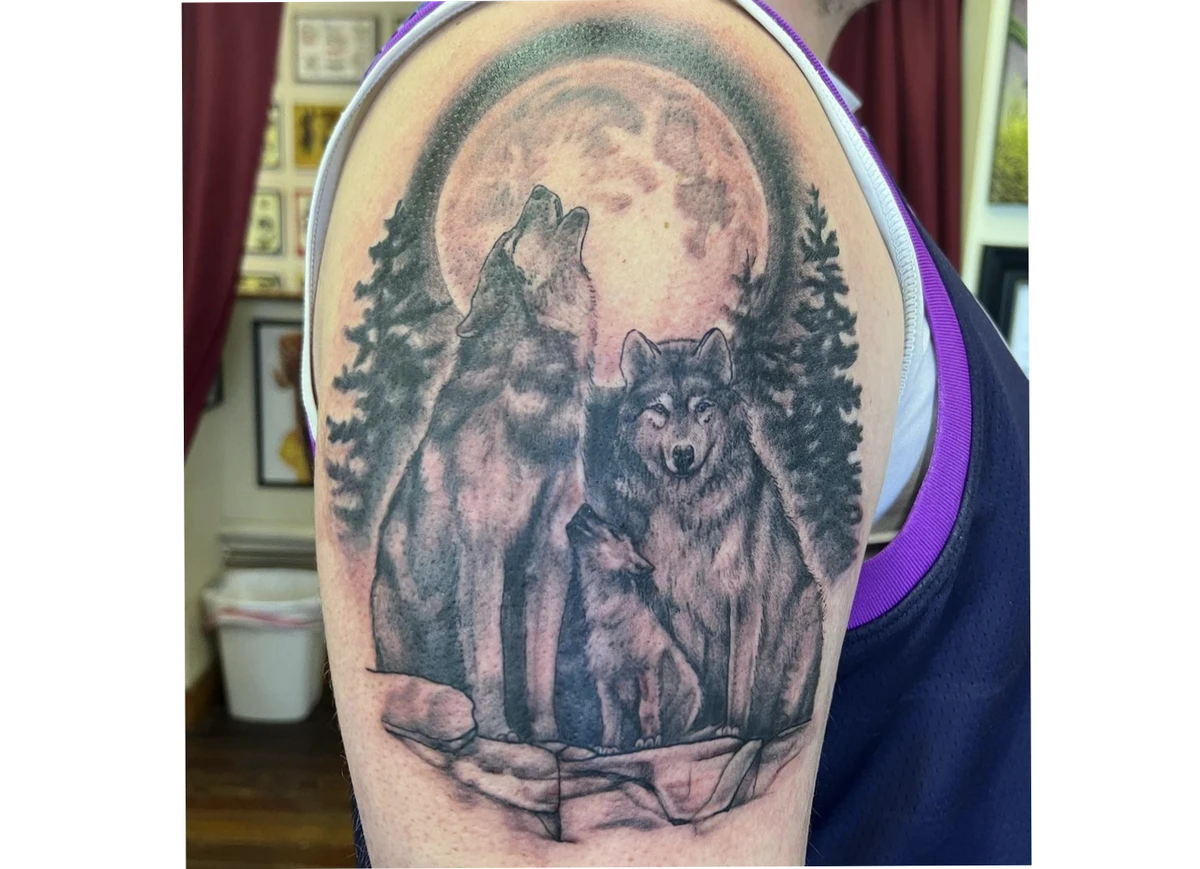 Wolf Pack Tattoo on Arm