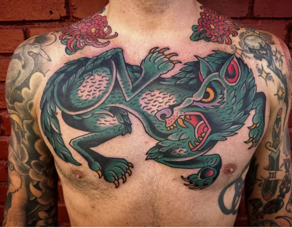 50 Of The Most Beautiful Wolf Tattoo Designs The Internet Has Ever Seen | Wolf  tattoo design, Chest tattoo men, Wolf tattoo