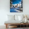 Snow Lynx Art Minimalist Living Room