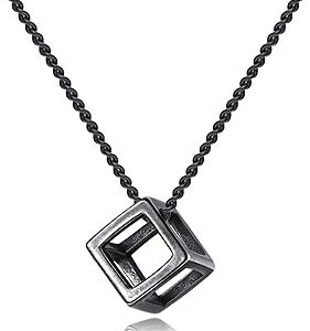 Stainless Steel Cube Pendant