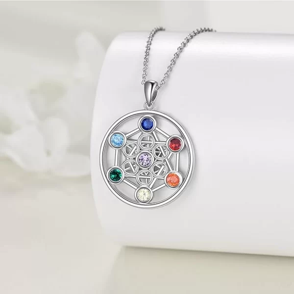 Metatron's Cube Chakra Necklace