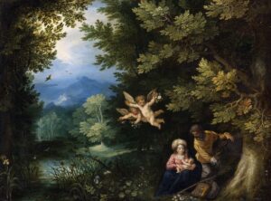 Cherubs with Couple and Baby